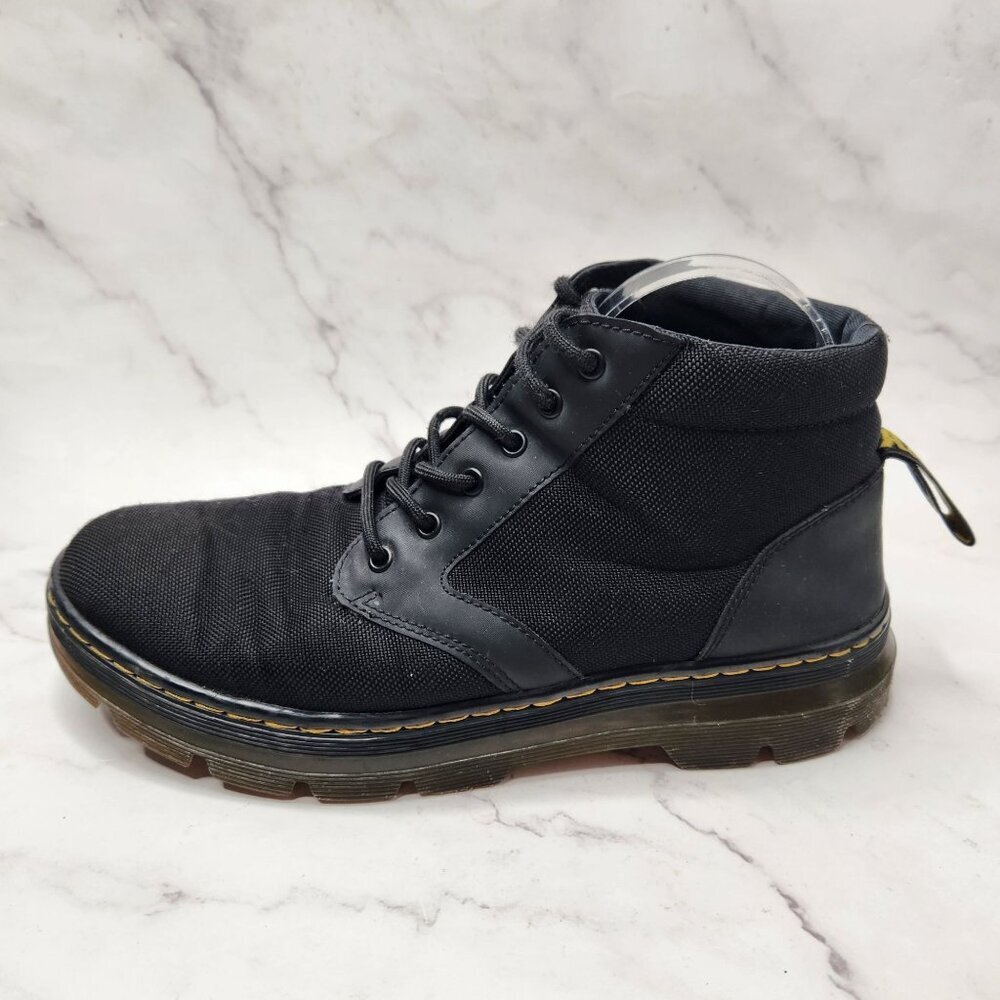 Dr. Martens Bonny Tech Utility Chukka Boots Black Canvas Combat Men's 10